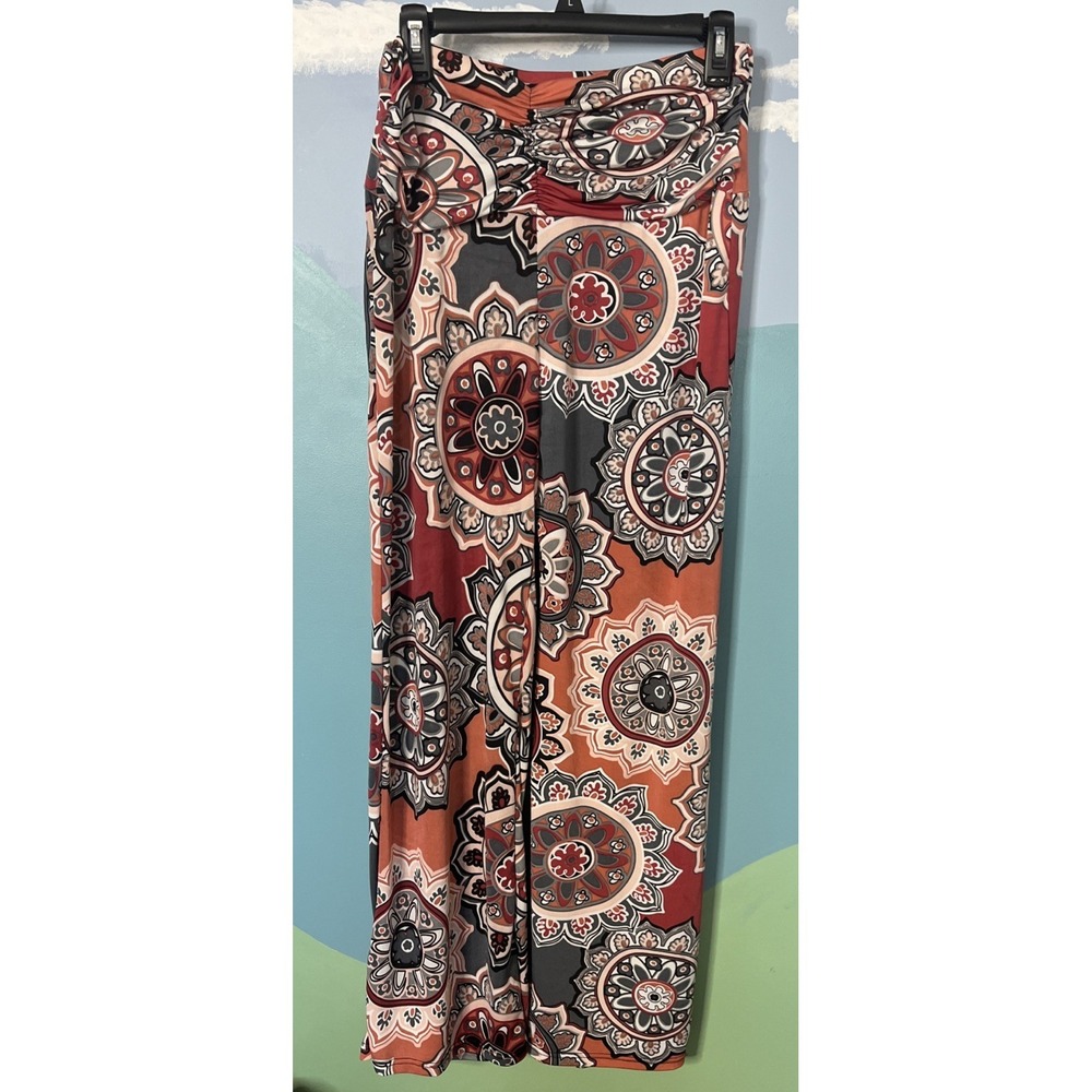 Lildy Women's Multicolor Floral Super Soft Palazzo Leggings Size L-XL